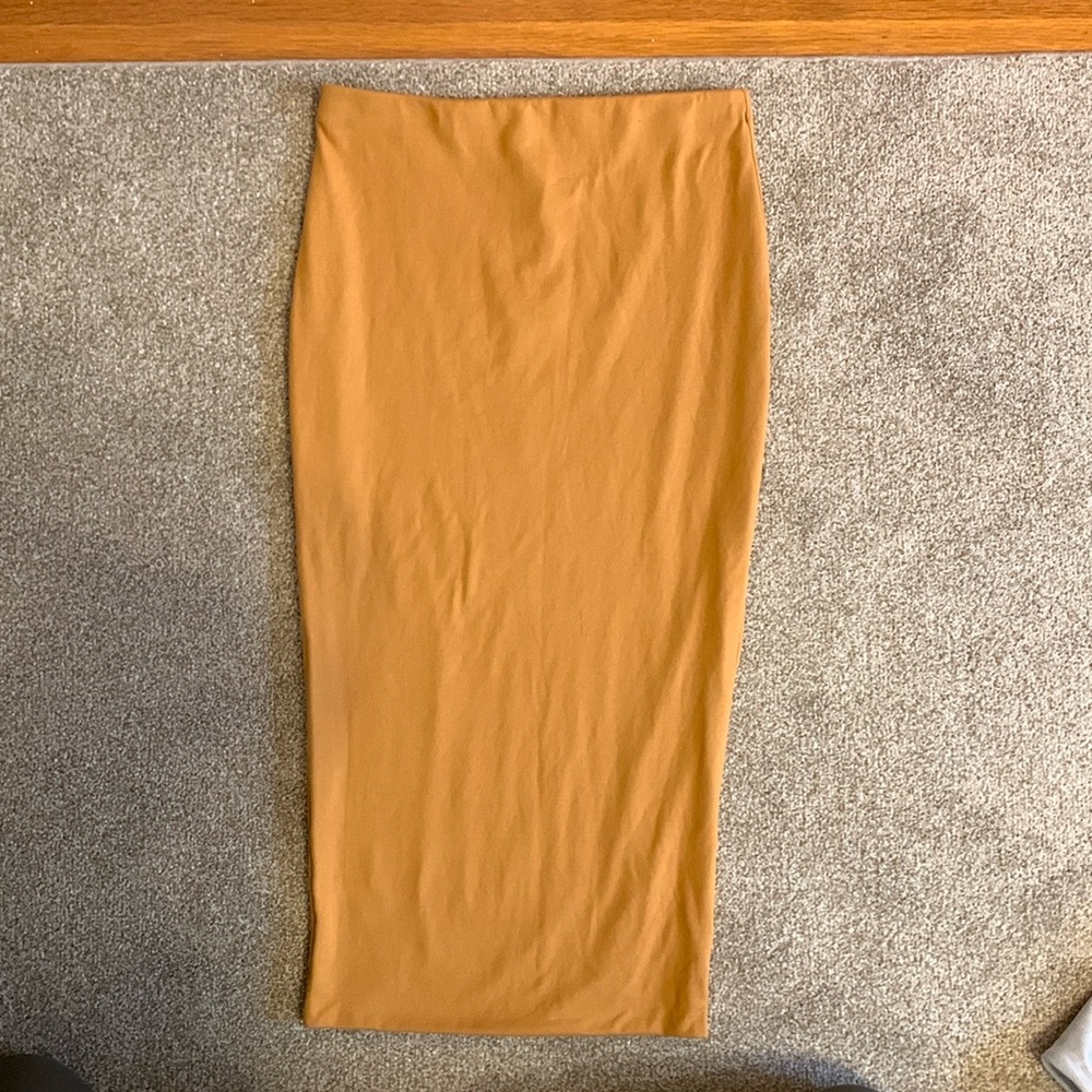 NWT Mustard Yellow Pencil Skirt